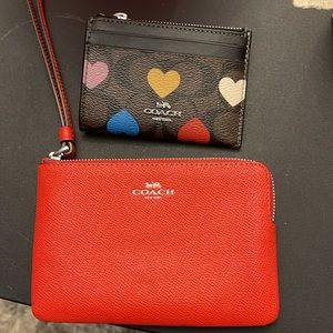Brand new coach wristlet bundle